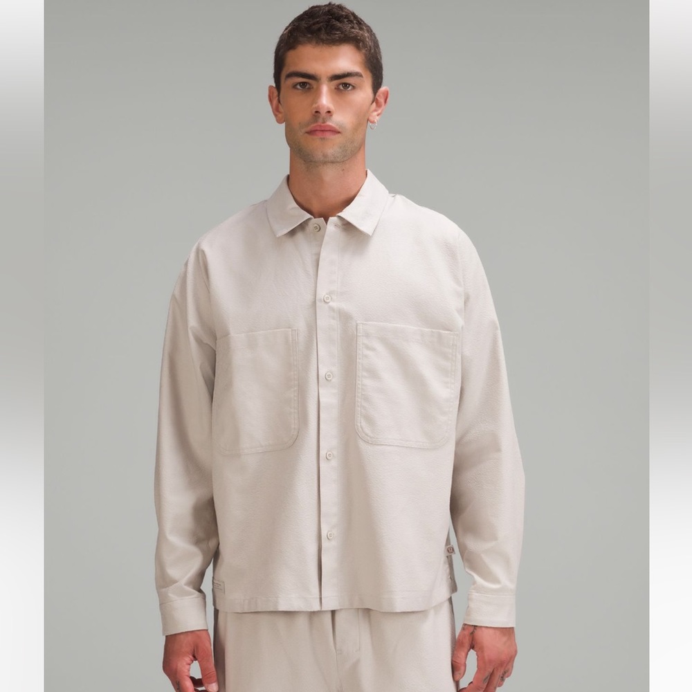 Lululemon Lab Jacquard Button-Up Shirt (XL)